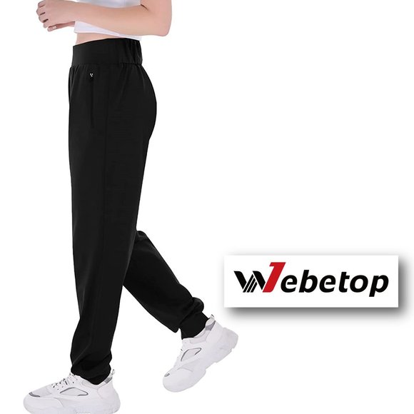 WEBETOP Elastic High Waisted Lounge Pant with Pockets  🏃  NEW WITH TAGS! - Picture 3 of 11